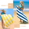 Exclusivo Mezcla 2 Pack Cotton Oversized 35x70 Inches Cabana Stripe