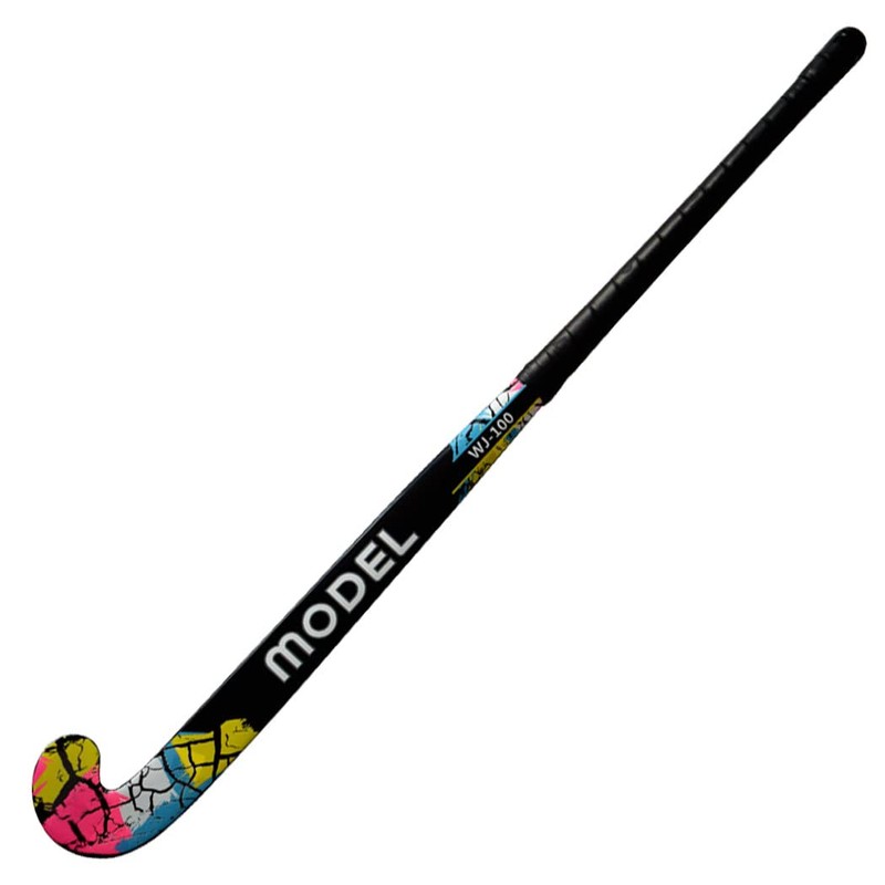 MODEL Junior Hockey Stick Wooden Glass Fiber Reinforced 33"