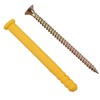 4 x 60mm Countersunk Screws and Wall Raw Plugs for