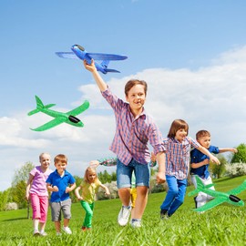 Glider, 36 cm Outdoor Sports Throw Toy, Flight Toy for Children, Foam Plane, Birthday Gift Toy for Children Aged 3-12 Years, Outdoor Sports Toy, Party Gifts