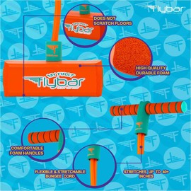 Flybar My First Foam Pogo Jumper for Kids Fun and Safe Pogo Stick for Toddlers, Durable Foam and Bungee Jumper for Ages 3 and up, Supports up to 250lbs (Orange), FBA_MFF-O