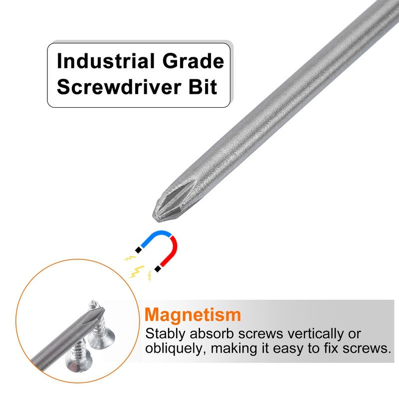 sourcing map #1 Phillips Screwdriver Bit PH1 1/4" Hex Shank