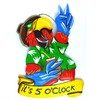 Parrot Head It's 5 O'CLOCK Wood Beach Sand Tiki Bar