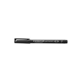 Staedtler Lumocolor Fine Tip Permanent OHP Black Pen [Pack of 10]