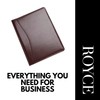 Royce Leather Aristo Padfolio, Aristo Italian Bonded Leather, Burgundy
