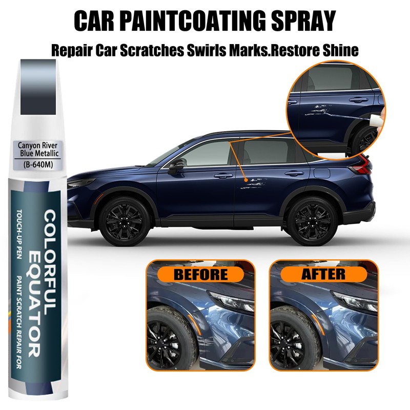 Canyon River Blue Metallic(B-640M) Touch Up Paint Compatible with Honda,