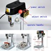 Mini Electric Bench Drill Stand, 3-Speed Benchtop Drill Press, 110V