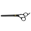 Kit Tijeras Profesionales Aashta Para Estilista/Barber/Peluquero 7" (NEGRO)