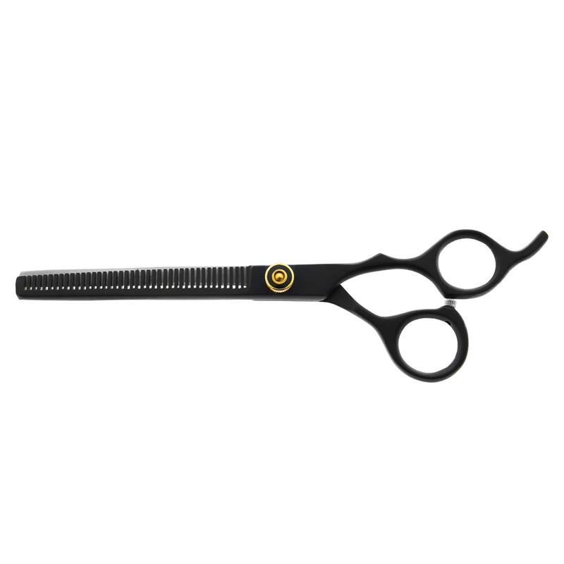 Kit Tijeras Profesionales Aashta Para Estilista/Barber/Peluquero 7" (NEGRO)