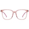Oversized Square Blue Light Blocking Glasses for Women Men Anti