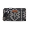 Wrangler Wallet Wristlet for Women Aztec Clutch Long Purse Boho
