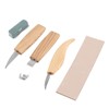 5pcs/set Wood Carving Tools Set Hand Wood Engraving Chisels Knife