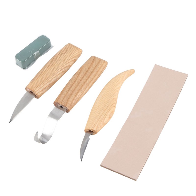 5pcs/set Wood Carving Tools Set Hand Wood Engraving Chisels Knife