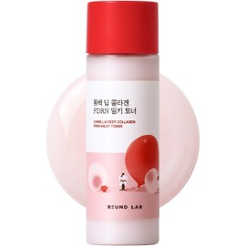 ROUND LAB Camellia Collagen PDRN - Tónico lechoso de 5.07 onzas líquidas, tóner hidratante para la piel de vidrio que aumenta la elasticidad con colágeno bajo molecular y extracto de flor de camelia