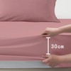 Double Duvet Cover Set with Flat Sheet and Pillowcases Microfibre