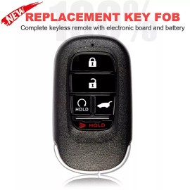 Unbranded Remote Key Fob for Honda Pilot HR-V CR-V Civic 2023 24 KR5TP-4 72147-3A0-A01 A11