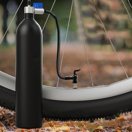 Tire Inflator Portable - Tire Booster Bottle | 200PSI Portable Tyre Compressor Pump Vacuum Inflator for Mountain Road Bicycles Cyclists