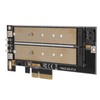 Adapter Card PCI-E B-keyM-key M.2 NGFF+NVME Interface NGFF SSD Hard
