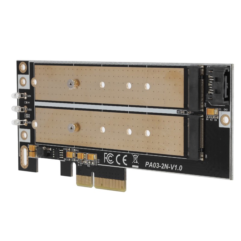 Adapter Card PCI-E B-keyM-key M.2 NGFF+NVME Interface NGFF SSD Hard