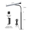 SUPERDANNY LED Desk Lamp for Office Home, Eye-Caring Desk Light