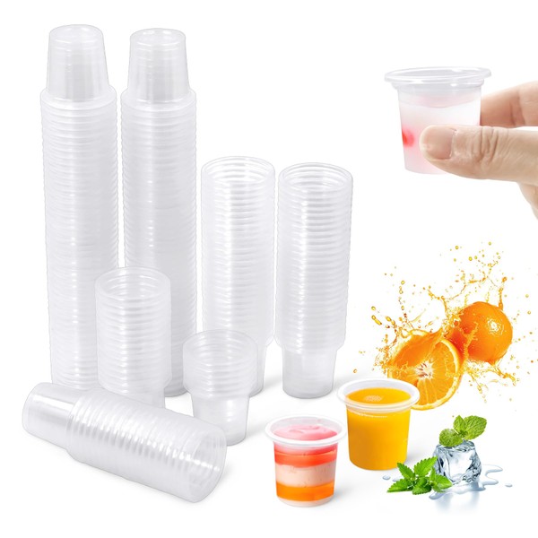 Dreamark Plastic Shot Cups, 2 cl/20 ml, Pack of 200,