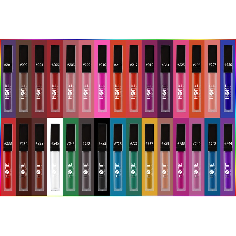 7V HOME BEAUTY Purple Matte Liquid Lipstick, Long Lasting High