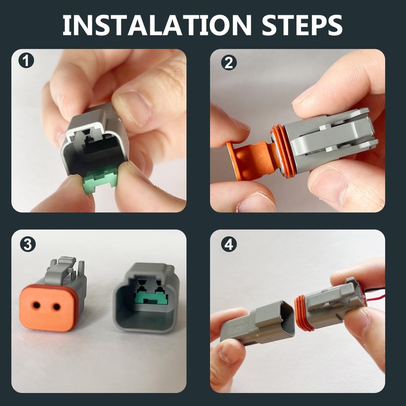 152PCS DT Deutsch Connector Kit, 2 3 4 6 8