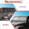 Windshield Sun Shade Compatible with Jeep Wrangler JL JLU &