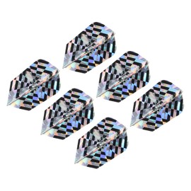 PATIKIL Slim Dart Flights, 6 Pack PET Unique Design Dart Accessories for Steel Tip Dart and Soft Tip Darts, Silver Tone