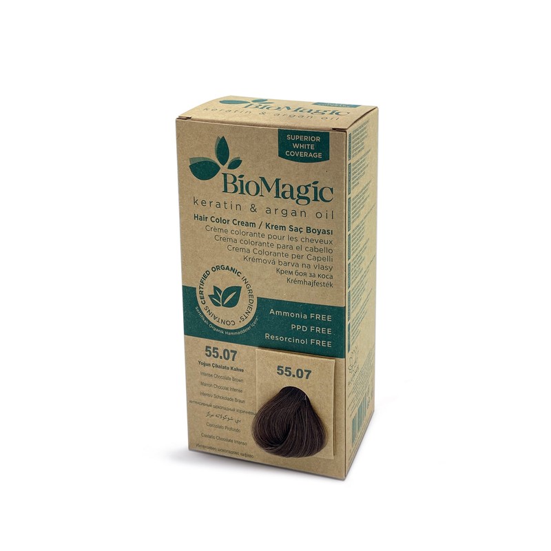BioMagic Keratin & Argan Oil Hair Color Cream, 77.07 Natural
