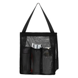 Wanmu Portable Mesh Shower Caddy with Zipper, Quick Dry Shower Caddy Hanging Shower Basket Shower Organizer Bag for College Dorm Room Essentials Bathroom Camping Travel Gym Camp Beach