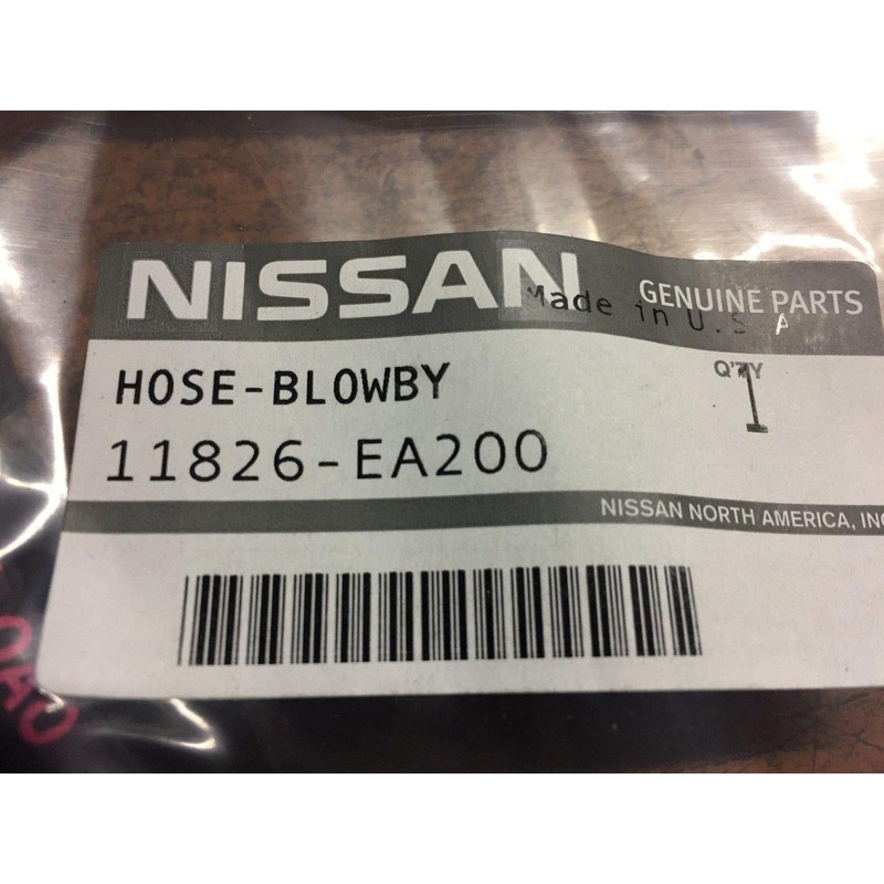 NEW OEM NISSAN PCV BLOWBY HOSE - FITS 4.0 ENGINE