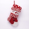 Glitzhome 20" Handmade Hooked 3D Snowman Christmas Stocking