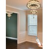 Flashing God Dia 12" Crystal Mini Chandelier Crystal Gold Ceiling