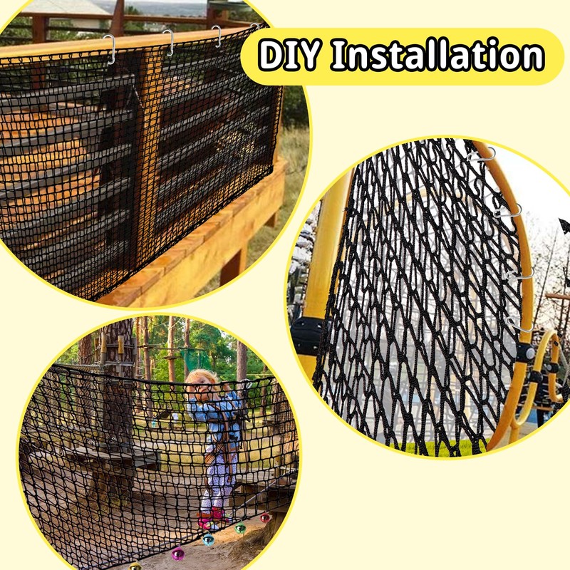 Toriexon Climbing Cargo Net - 6.5' x 9.8', Double Layer