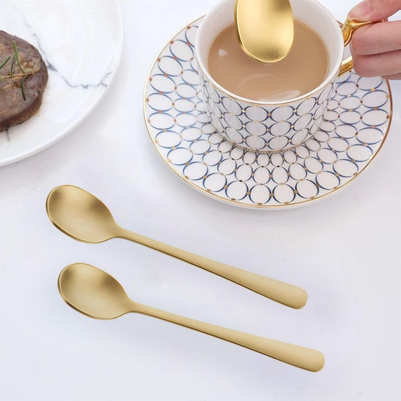 8-Piece Mini Spoons, Espresso Spoons, Kitchen Spice Spoons, Ice Cream