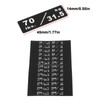 Briny River 2Pcs 10-260lbs/4.5-117kg Weight Stack Labels 4.5x1.4cm Gym Equipment