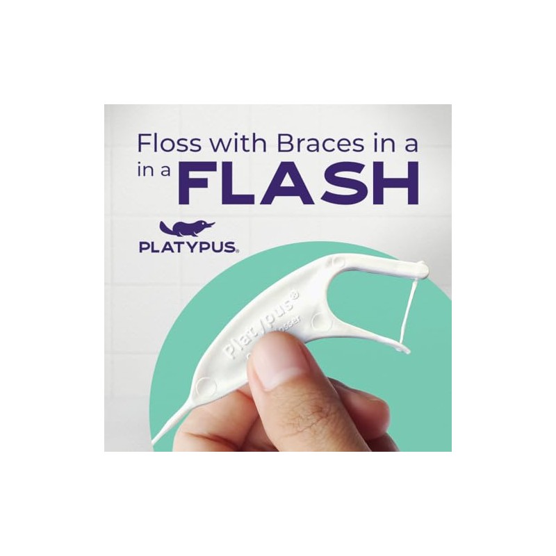 Platypus Ortho Flosser for Braces 30-Count (5 Pack)