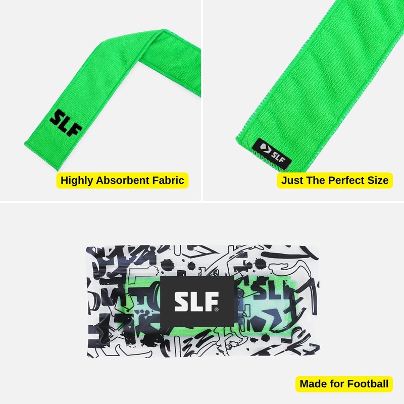 SLEEFS Hot Green Thin Football Towel with Logo