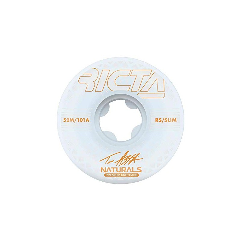 Ricta Asta Reflective Natural Slim Skateboard Wheels 101a White 52mm