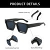 YAMEIZE Vintage Rectangular Sunglasses for Men Women Retro Square Sunglasses