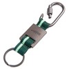 Skoda 000087010CJ Keyring Motorsport Carabiner Metal Pendant, Grey/Green, Green, Classic