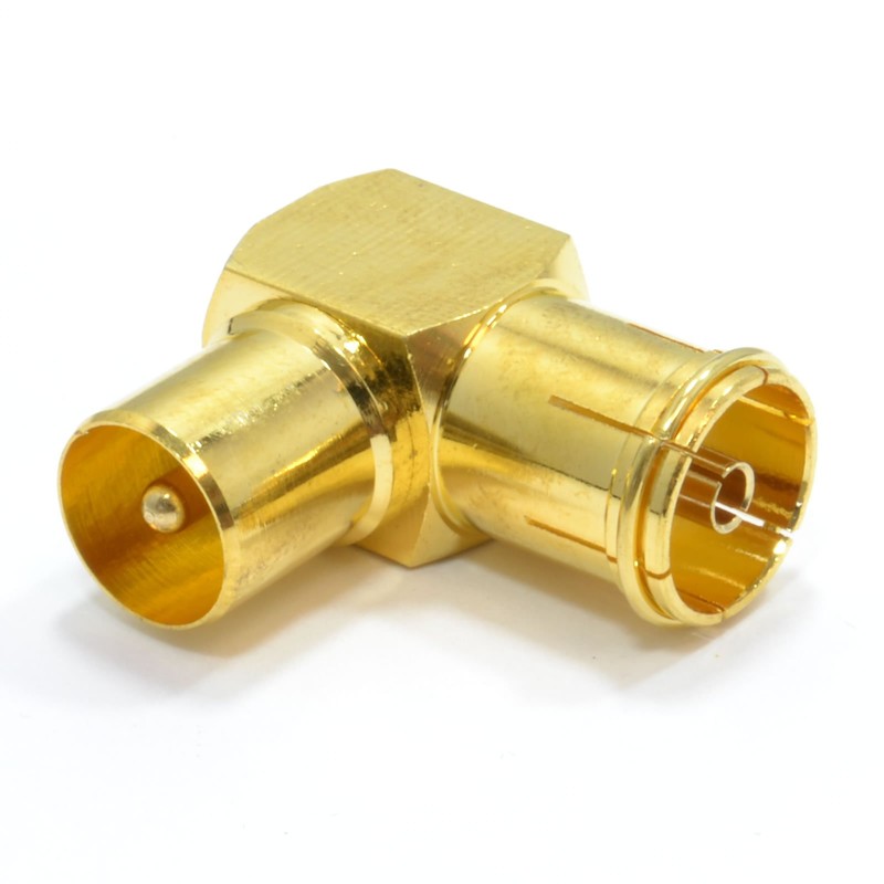 kenable RF Right Angle Adapter Plug to Socket For TV