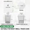 400 Counts 4 Gallon Trash Bag Drawstring Small Trash Bags,