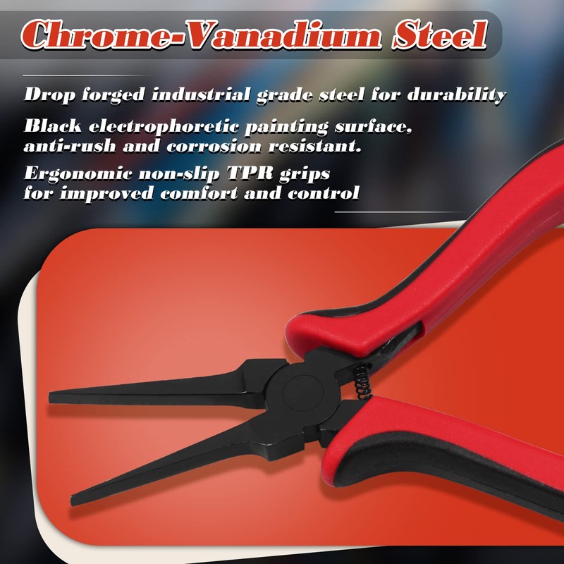 SPEEDWOX 5.5 Inch Thin Flat Needle Nose Pliers Professional Thin