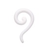 Covet Jewelry Claw Hook Acrylic Ear Gauge Spiral Hanging Taper