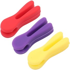 3Pcs Silicone Pot Clip Set, Heat Resistant Spoon Rest and Spatula Holder, Non-Slip Cutlery Bracket