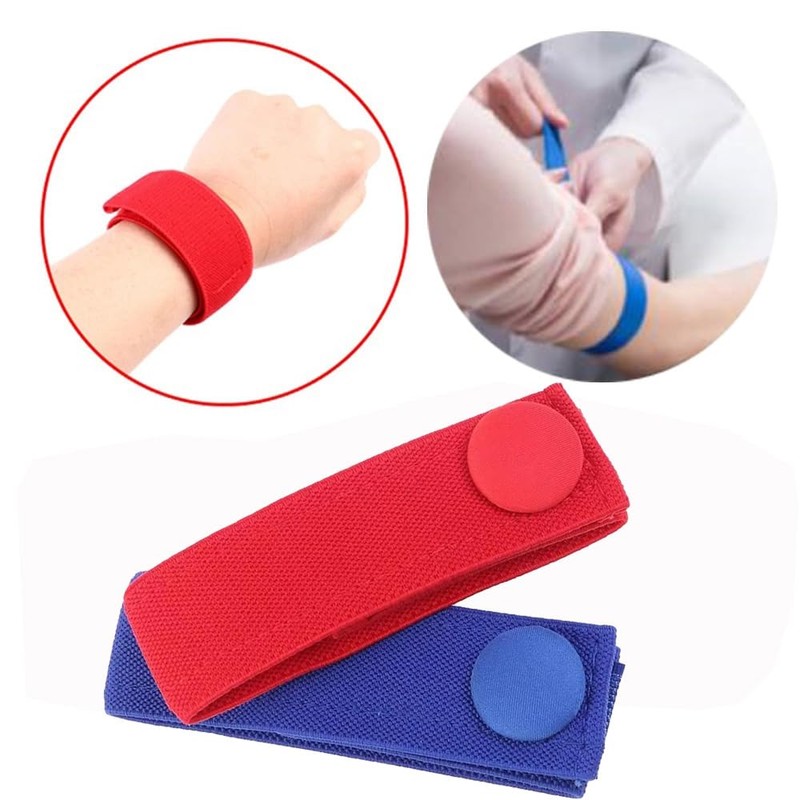 YJRUNFU 2 Pack Length 3.3cm Width Individual Wrist Band Elastic
