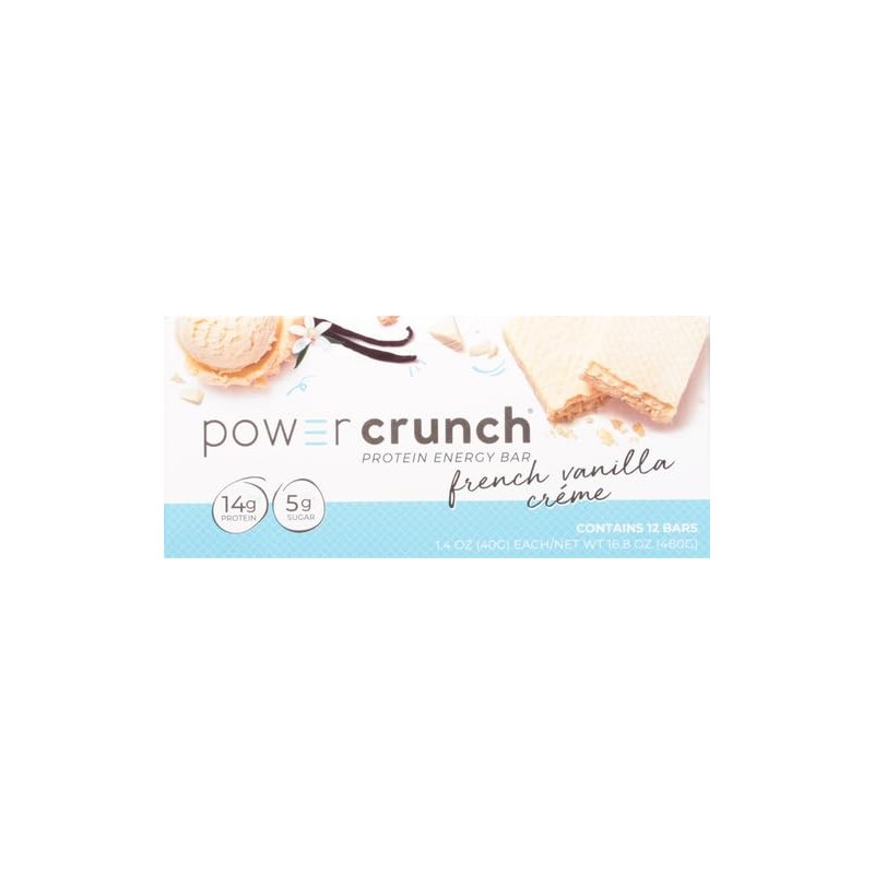 Power Crunch Protein Wafer Bars, High Protein Snacks with Delicious