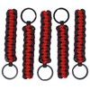 BubbasGarageTv - Paracord Key Chains - 5 Pack (Red)